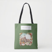 Elegant Italië, uitnodiging voor een diner in Flor Tote Bag (Voorkant)