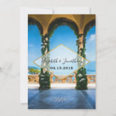 Elegant Italy Destination Wedding Arches Kaart (Achterkant)