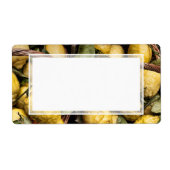 Elegant Italy Lemon Basket Amalfi Coast Lemons Etiket (Voorkant)
