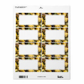 Elegant Italy Lemon Basket Amalfi Coast Lemons Etiket (Full Sheet)