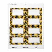 Elegant Italy Lemon Basket Amalfi Coast Lemons Etiket (Full Sheet)