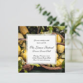 Elegant Italy Lemon Basket Amalfi Coast Lemons Kaart (Staand voorkant)