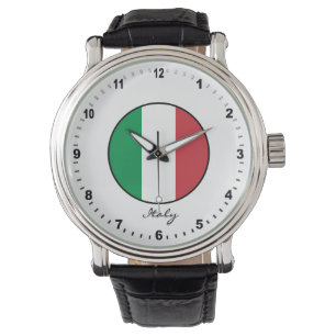 Elegant Italy Watch & Italy Flag / Rome Horloge