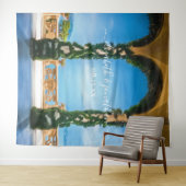 Elegant Italy Wedding Arches Photo Booth Backdrop Wandkleed (In Situ (horizontaal))