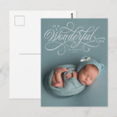 Elegant It's A Wonderful Life script fotoontwerp Briefkaart (Voorkant / Achterkant)