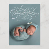 Elegant It's A Wonderful Life script fotoontwerp Briefkaart (Voorkant)