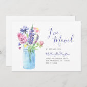 Elegant Ive Moved Waterverf Floral Moving Aankondiging (Voorkant / Achterkant)