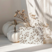 Elegant Ivoor & Ash Herfst Botanische bruiloft Det Informatiekaartje