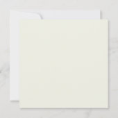 Elegant Ivoor Bloemen Tuin Bruiloft Uitnodiging (Achterkant)