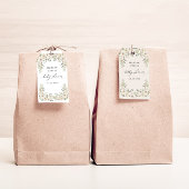 Elegant Ivoor Bloemen Vrijgezellenfeest Cadeau Lab Cadeaulabel