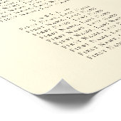 Elegant Ivoor Eenvoudig Script Bruiloft Zittafel Poster (Hoek)