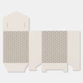 Elegant Ivoor en Gouden Starlight Bedankdoosjes (Ongevouwen)