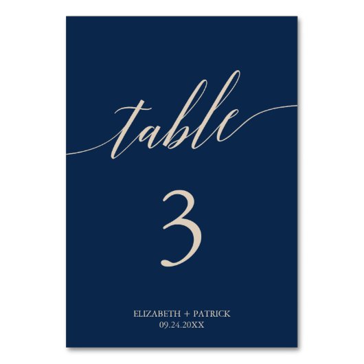 Elegant ivoor en zeemijlnummer kalligrafie kaart (Achterkant)