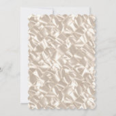 Elegant Ivoor Faux Folie bruiloft uitnodiging (Achterkant)
