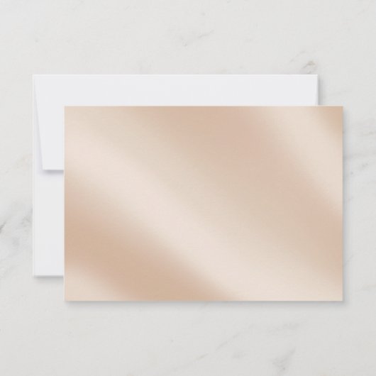 Elegant ivoor & Gold Photo Save the Date (Achterkant)