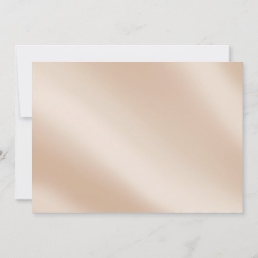 Elegant ivoor & Gold Photo Save the Date Kaart (Achterkant)