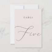 Elegant ivoor kalligrafie Tabel 5 Kaart (Achterkant)