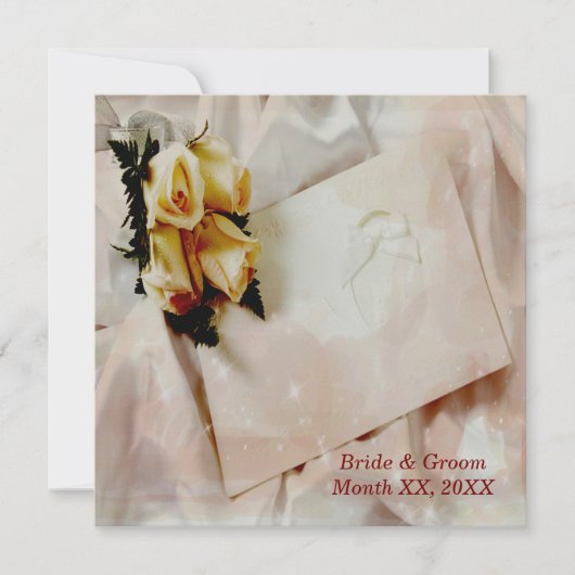 Elegant Ivoor met uitnodiging tot weddenschap met (Voorkant)