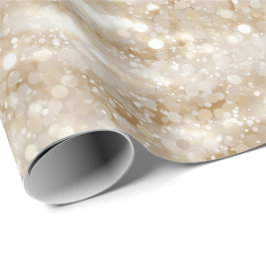 Elegant Ivoor Parel Crème Glitter Patroon Cadeaupapier