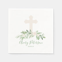 Elegant Ivoor Rozen Cross First Holy Communion