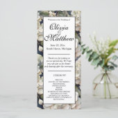 Elegant ivoor stoffig roze groen waterverf floraal (Staand voorkant)