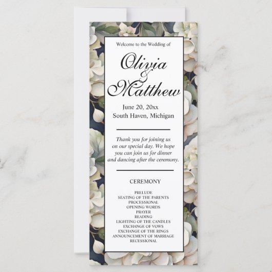 Elegant ivoor stoffig roze groen waterverf floraal (Voorkant)