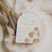 Elegant Ivoor & Terracotta Fall Wedding Arch Kaart