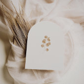 Elegant Ivoor & Terracotta Fall Wedding Arch Kaart