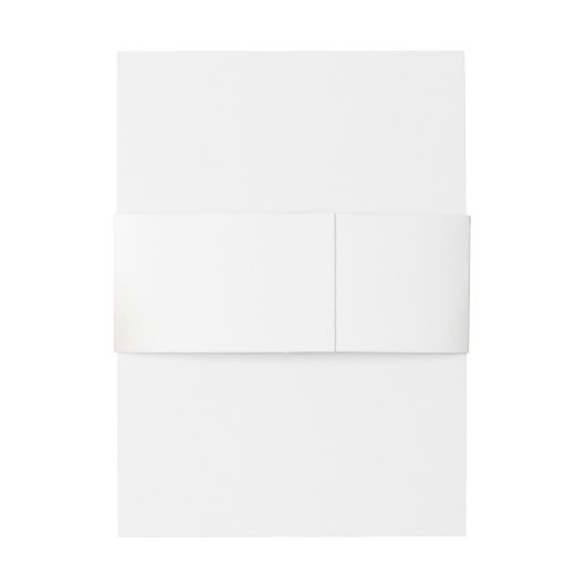 Elegant Ivoor Wit Rose Eenvoudig Glam Bruiloft Uitnodigingen Wikkel (Achterkant Voorbeeld)