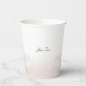 Elegant Ivoor Witte Bloemen Papieren beker (Links)