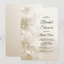 Elegant ivoor witte bloemen Vrijgezellenfeest