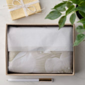Elegant ivoor witte bloemen weefsel papier (Geschenk)