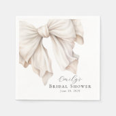 Elegant ivoor witte boog op roze Vrijgezellenfeest Servet (Voorkant)