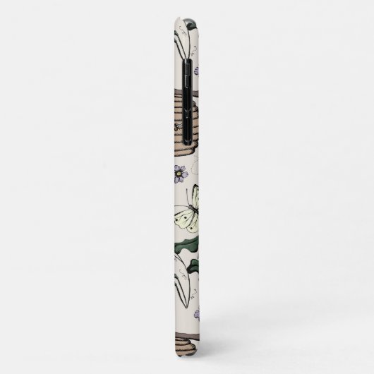 Elegant Ivoor, Zwart & Goud Queen Bee & Crown Case-Mate iPhone Case (Achterkant/links)