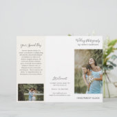 Elegant ivoorfotografie Zakelijke brochure (Staand voorkant)