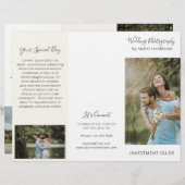 Elegant ivoorfotografie Zakelijke brochure (Voorkant / Achterkant)