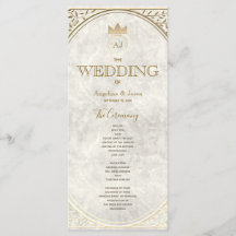 Elegant Ivoorkleurig en Gouden Bruiloft