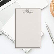 Elegant Ivoren Minimalistische Driedelige Monogram