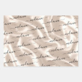 Elegant Ivoren Parel Textuurpatroon Inpakpapier Vel (Voorkant 3)