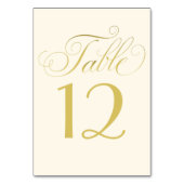 Elegant Ivory and Gold Calligraphy Script Wedding Kaart (Achterkant)