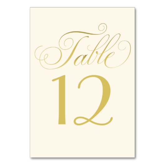 Elegant Ivory and Gold Calligraphy Script Wedding Kaart (Voorkant)