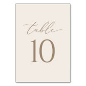 Elegant Ivory and Gold Calligraphy Wedding Kaart (Voorkant)