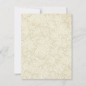 Elegant Ivory Brown Gold 50e verjaardag Kaart (Achterkant)