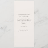 Elegant Ivory Copper Script Double Side Wedding  Menu (Achterkant)