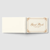 Elegant Ivory Copper  Vlaams Baby shower Gastenboek (Volledig)
