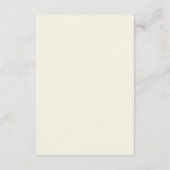 Elegant Ivory Cream Minimalist Wedding Informatiekaartje (Achterkant)