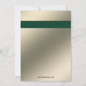 Elegant Ivory en Green Corporate Party Invitation Kaart (Achterkant)