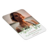 Elegant Ivory Floral houdt van geheugen Funeral Magneet (Rechterzijde)