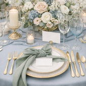 Elegant Ivory Floral Wedding Attire Card Kaart