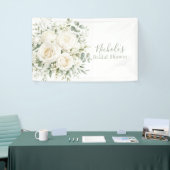 Elegant Ivory Floral Wedding Bridal Shower Spandoek (Beurs)